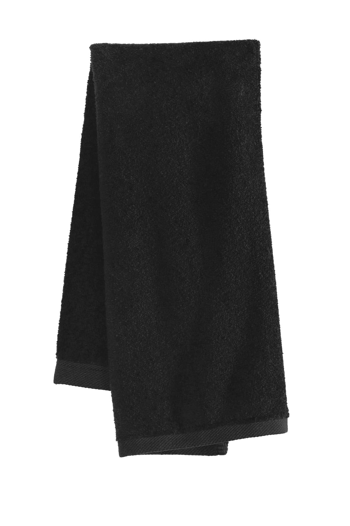 Port Authority Sport Towel. in Black