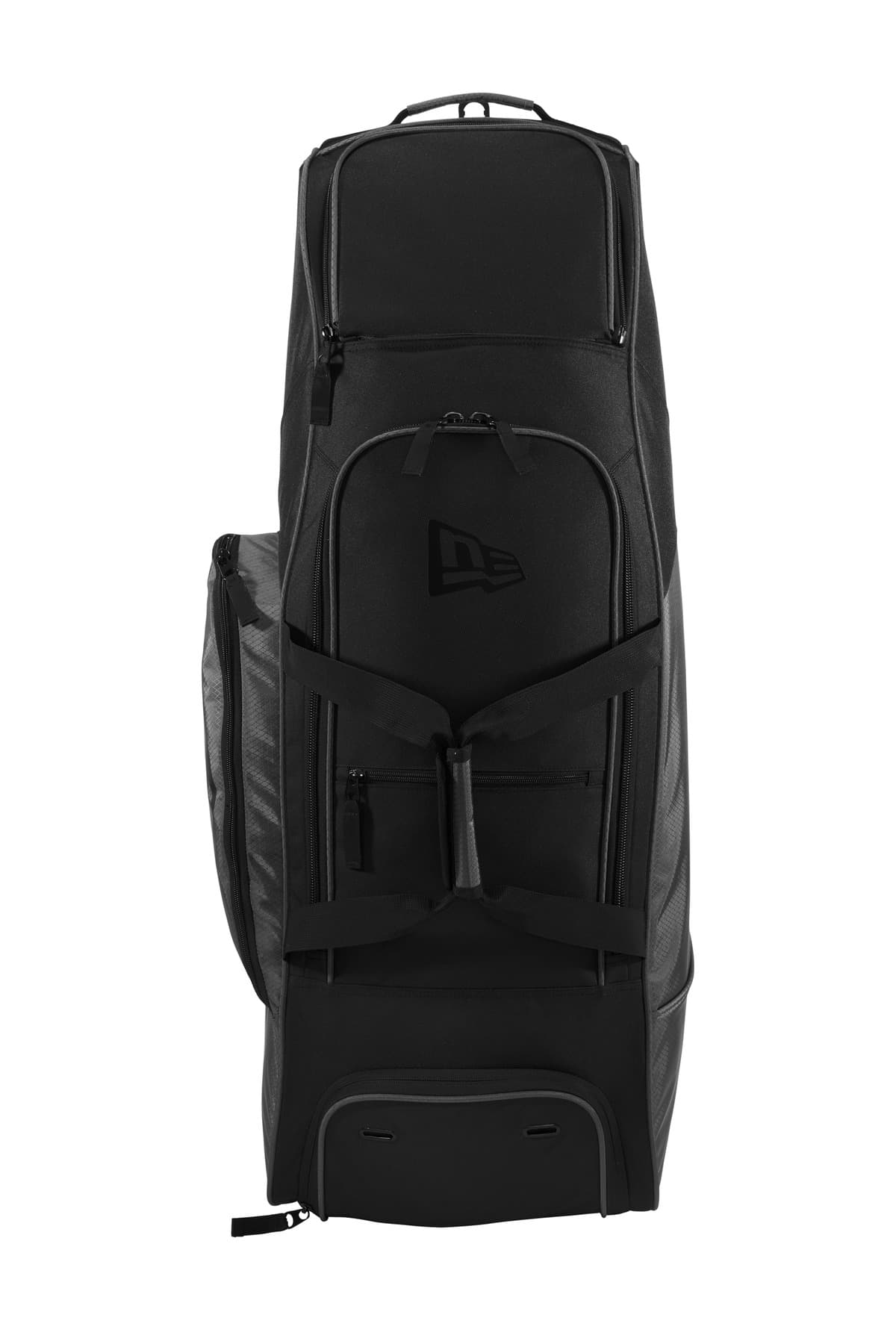 New Era Shutout Wheeled Bat Bag in Graphite/ Black