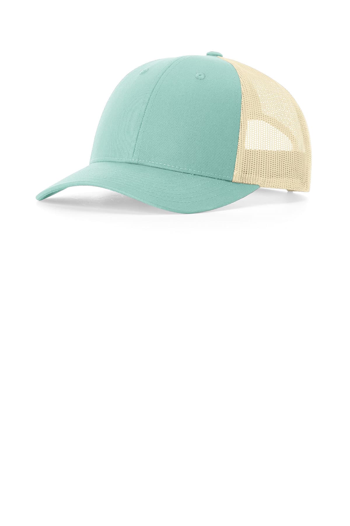 Richardson Low Pro Trucker in Aruba Blue/ Birch