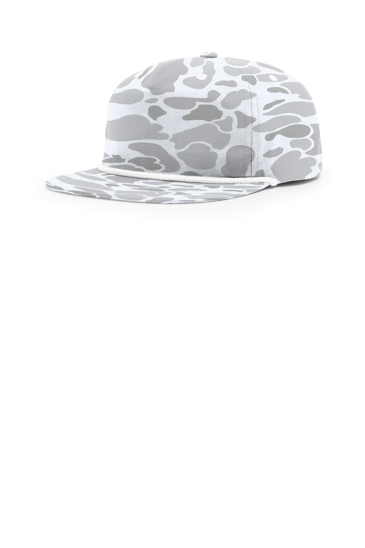 Richardson Printed Umpqua Gramps Cap in Blizzard Duck Camo/ White