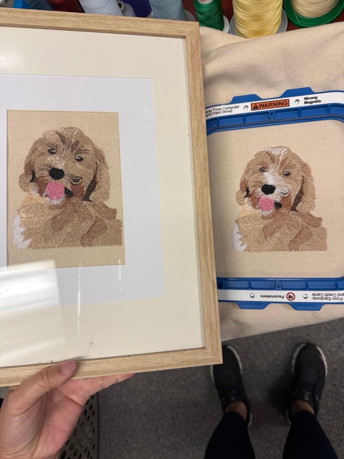 Custom Pet Portrait Embroidery