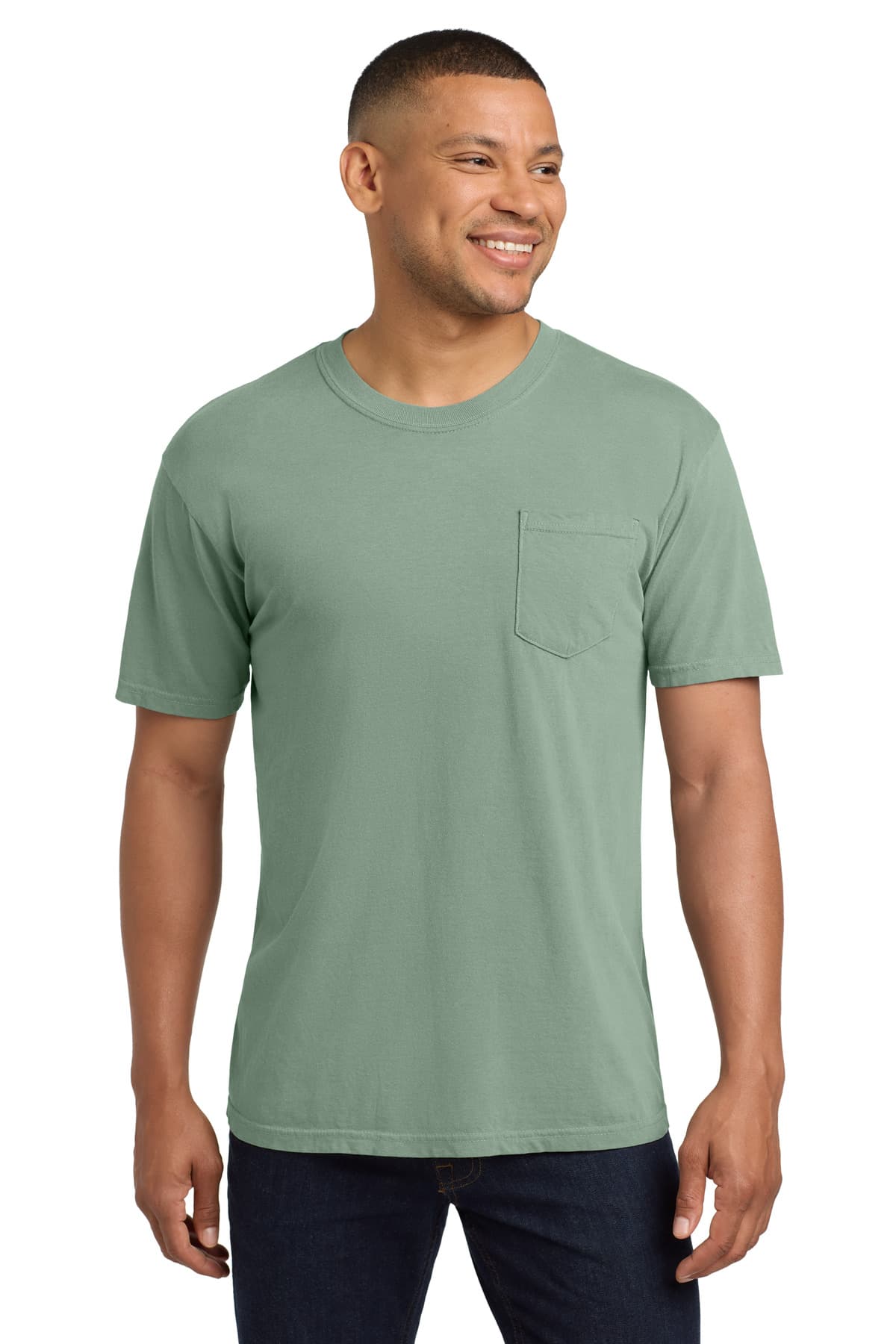 Comfort Colors Heavyweight Ring Spun Pocket Tee in Bay