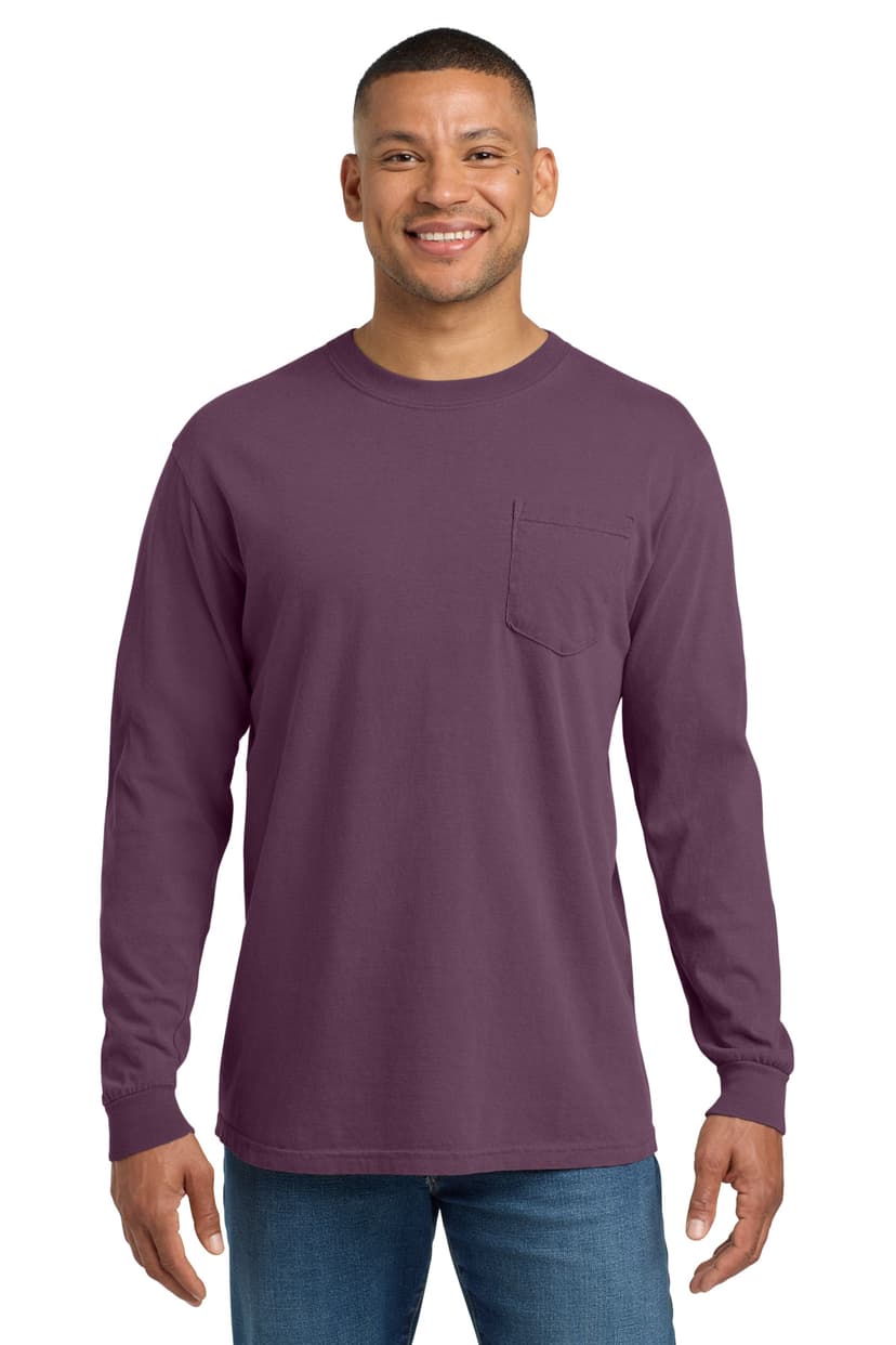 Comfort Colors Heavyweight Ring Spun Long Sleeve Pocket Tee